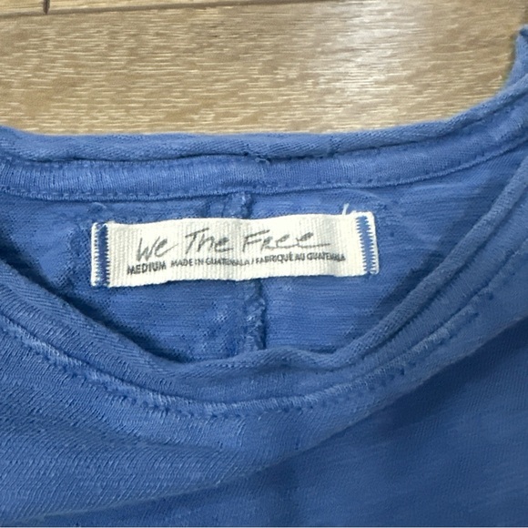 We The Free Be My Baby Tee In Blue - Picture 6 of 10